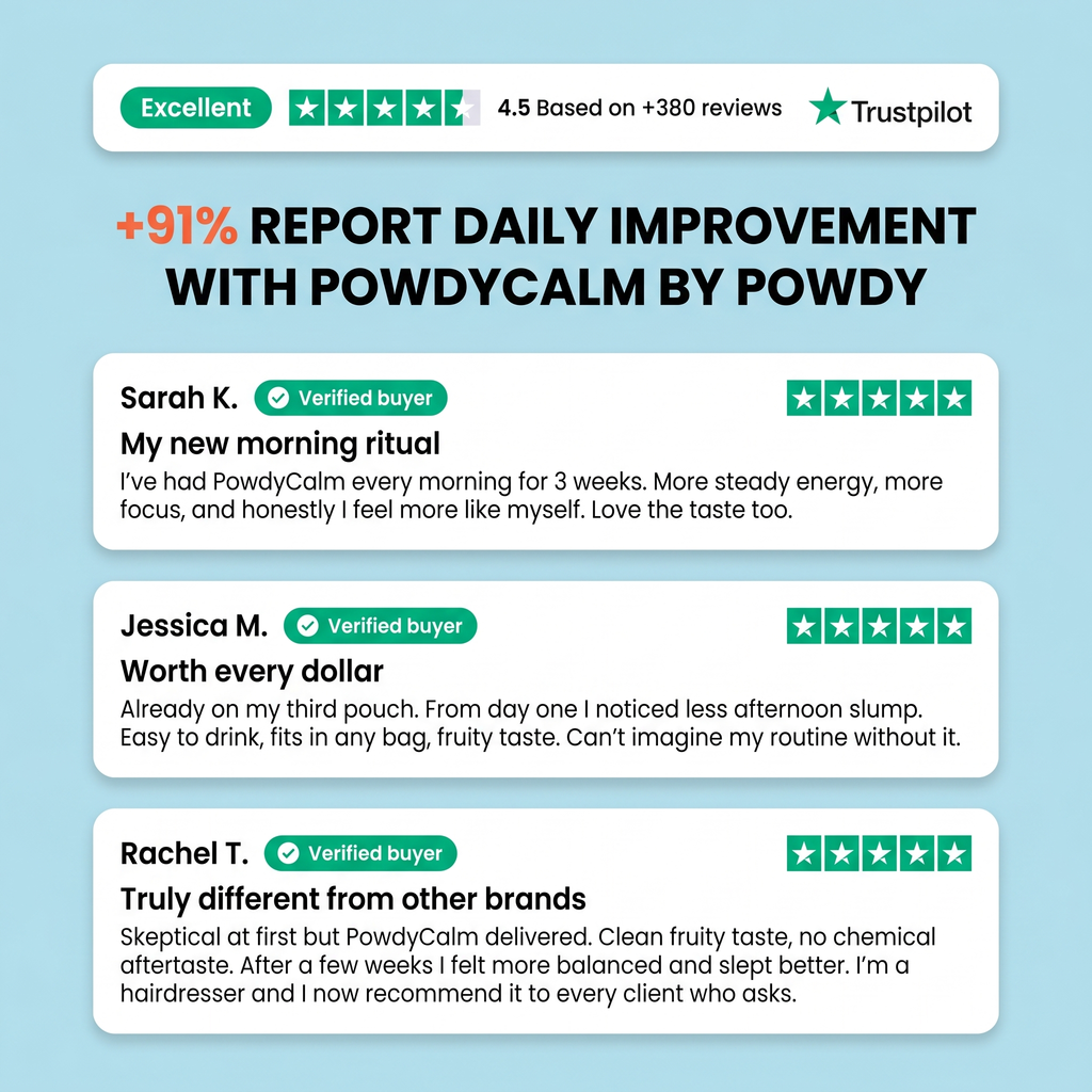 PowdyCalm — Daily Adaptogenic Drink Mix